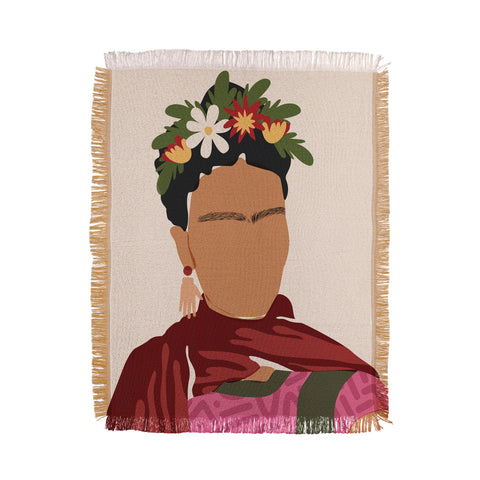Domonique Brown Frida Kahlo I Throw Blanket