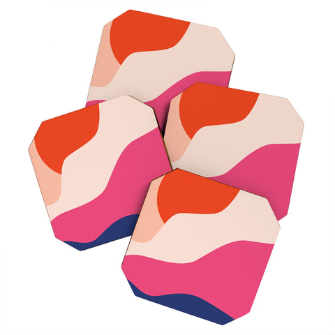 Domonique Brown Hello I Coaster Set