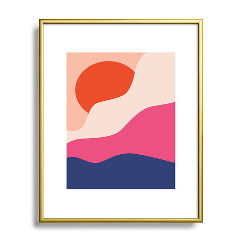 Domonique Brown Hello I Metal Framed Art Print