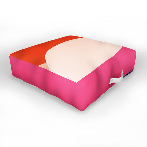 Domonique Brown Hello I Outdoor Floor Cushion