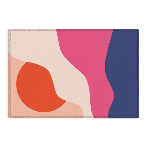 Domonique Brown Hello I Outdoor Rug