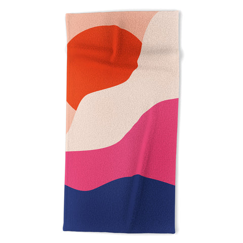 Domonique Brown Hello I Beach Towel