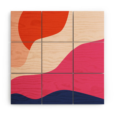 Domonique Brown Hello I Wood Wall Mural