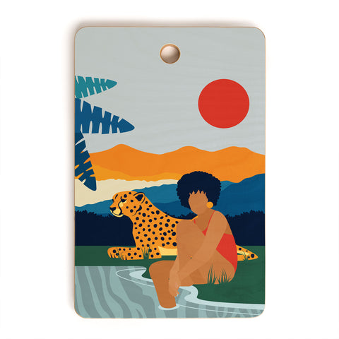 Domonique Brown Jungle Boogie I Cutting Board Rectangle