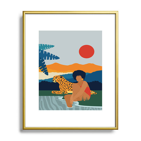 Domonique Brown Jungle Boogie I Metal Framed Art Print