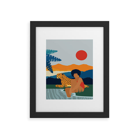 Domonique Brown Jungle Boogie I Framed Art Print