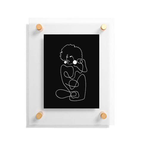 Domonique Brown Matisse Noir No 2 Floating Acrylic Print
