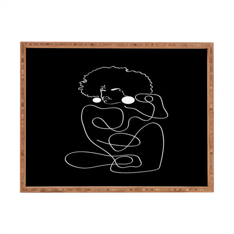 Domonique Brown Matisse Noir No 2 Rectangular Tray