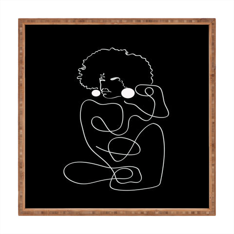 Domonique Brown Matisse Noir No 2 Square Tray