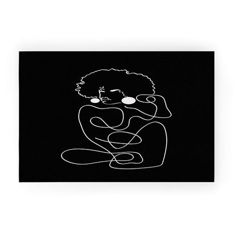 Domonique Brown Matisse Noir No 2 Welcome Mat