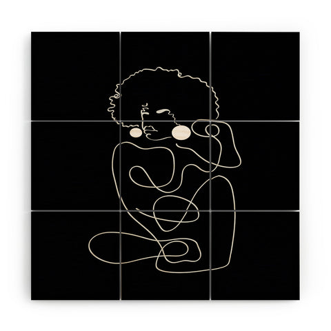 Domonique Brown Matisse Noir No 2 Wood Wall Mural