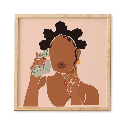 Domonique Brown Mo Money No Problems Framed Wall Art