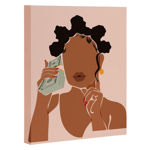 Domonique Brown Mo Money No Problems Art Canvas
