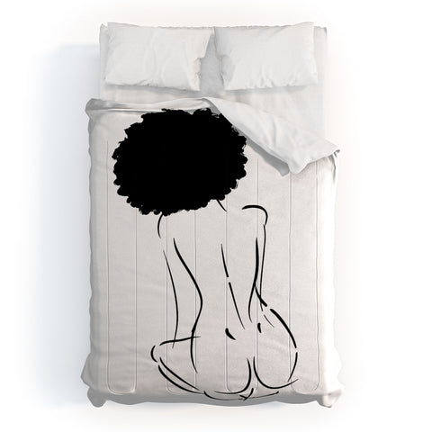 Domonique Brown Nude in Black No 2 Comforter