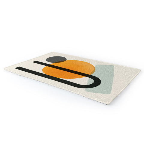 Domonique Brown Oranges Area Rug