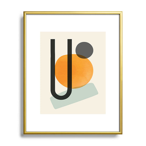 Domonique Brown Oranges Metal Framed Art Print