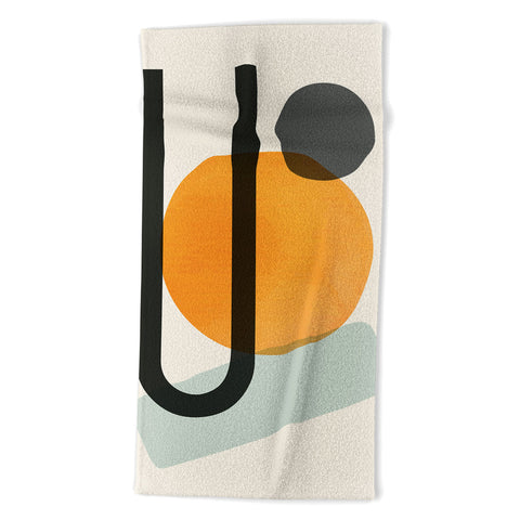 Domonique Brown Oranges Beach Towel