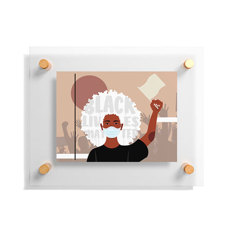 Domonique Brown Protest No 1 Floating Acrylic Print