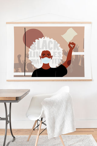 Domonique Brown Protest No 1 Art Print And Hanger