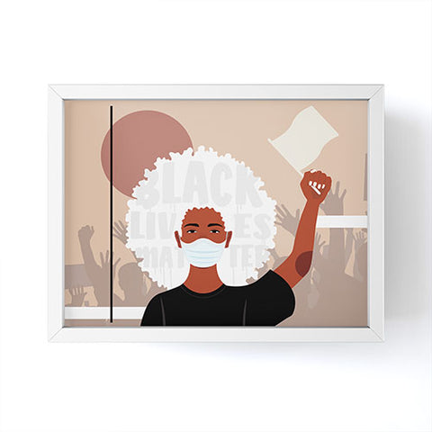 Domonique Brown Protest No 1 Framed Mini Art Print