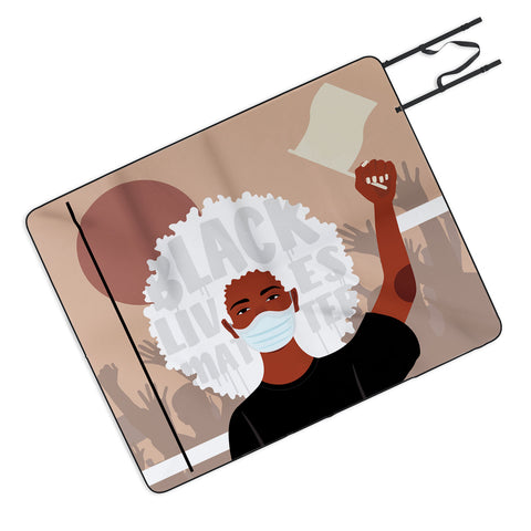 Domonique Brown Protest No 1 Picnic Blanket