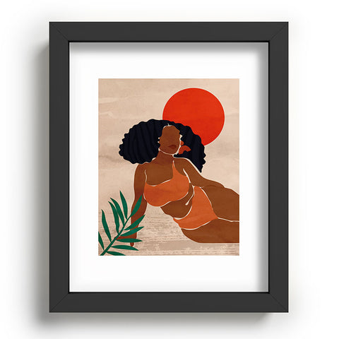 Domonique Brown Red Sun Recessed Framing Rectangle