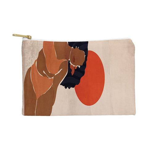 Domonique Brown Red Sun Pouch