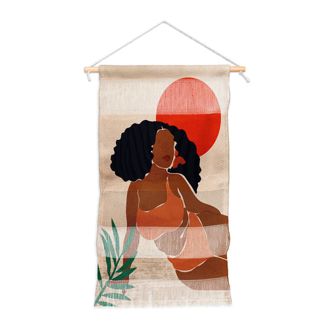 Domonique Brown Red Sun Wall Hanging Portrait