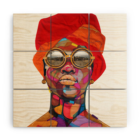 Domonique Brown Reflection 1 Wood Wall Mural