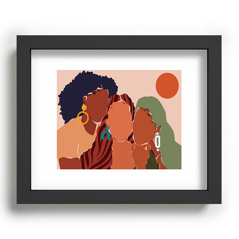 Domonique Brown Sisterhood I Recessed Framing Rectangle