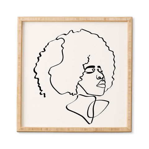 Domonique Brown Soul Fro Framed Wall Art