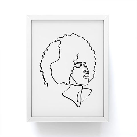 Domonique Brown Soul Fro Framed Mini Art Print
