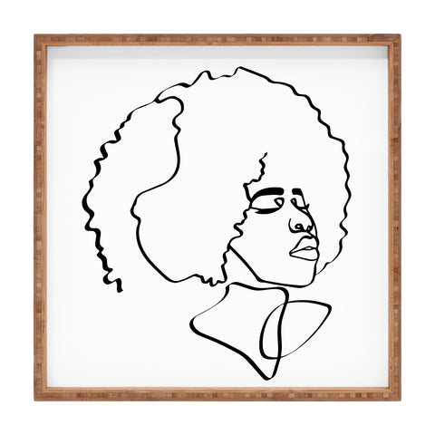 Domonique Brown Soul Fro Square Tray