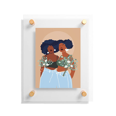 Domonique Brown Soul Sisters Floating Acrylic Print