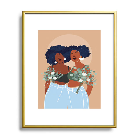 Domonique Brown Soul Sisters Metal Framed Art Print