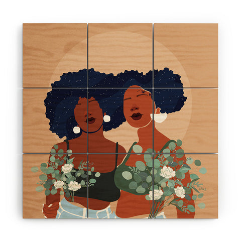 Domonique Brown Soul Sisters Wood Wall Mural