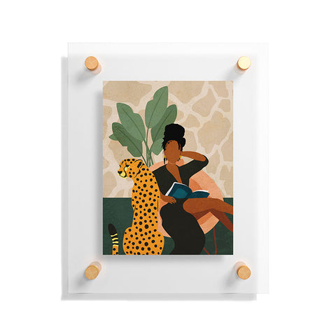 Domonique Brown Stay Home No 1 Floating Acrylic Print