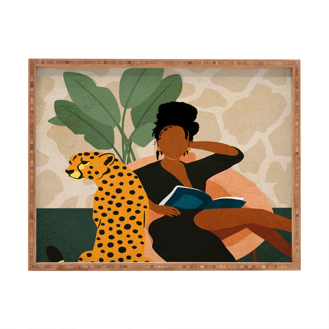 Domonique Brown Stay Home No 1 Rectangular Tray