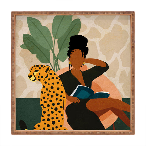 Domonique Brown Stay Home No 1 Square Tray