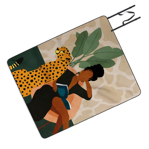 Domonique Brown Stay Home No 1 Picnic Blanket