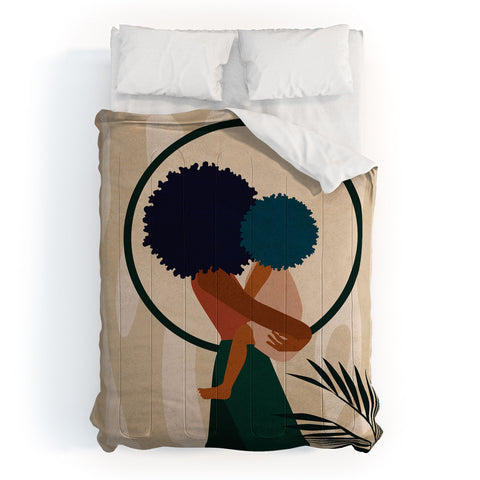 Domonique Brown Stay Home No 3 Comforter