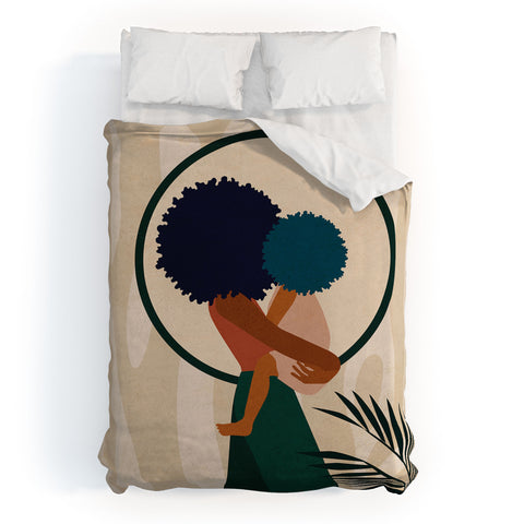 Domonique Brown Stay Home No 3 Duvet Cover
