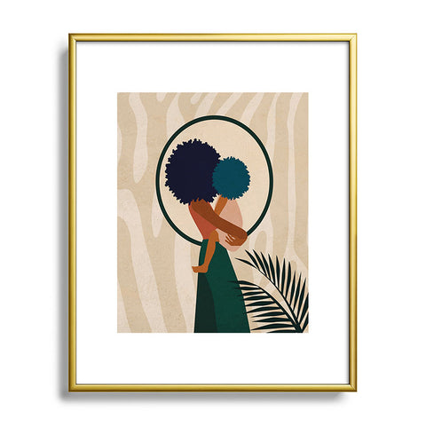 Domonique Brown Stay Home No 3 Metal Framed Art Print