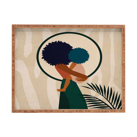 Domonique Brown Stay Home No 3 Rectangular Tray