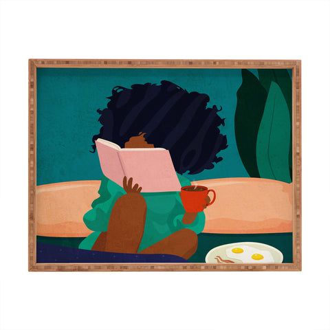 Domonique Brown Stay Home No 5 Rectangular Tray