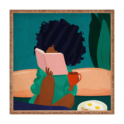 Domonique Brown Stay Home No 5 Square Tray