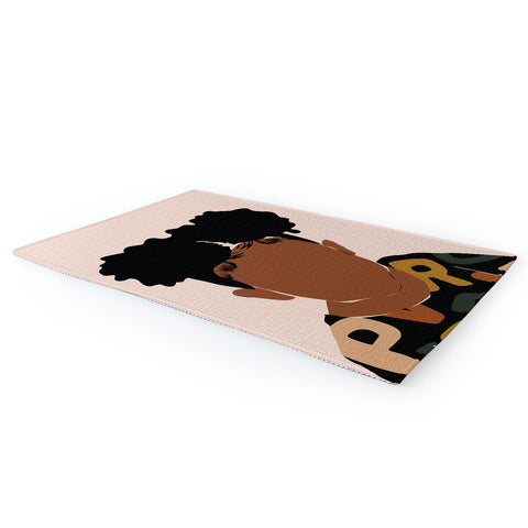 Domonique Brown Two Puffs Area Rug