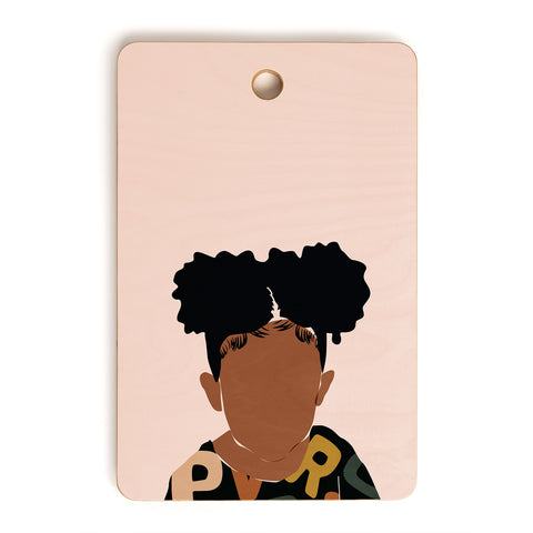 Domonique Brown Two Puffs Cutting Board Rectangle
