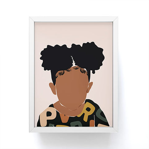 Domonique Brown Two Puffs Framed Mini Art Print