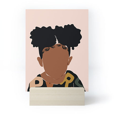 Domonique Brown Two Puffs Mini Art Print